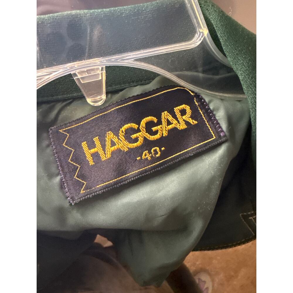 70s Hagger Green Polyester Button Up - image 5